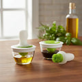 Heat Resistant Silicone Oil Brush with Glass Bottle BBQ Basting Set Kitchen Tools & Utensils