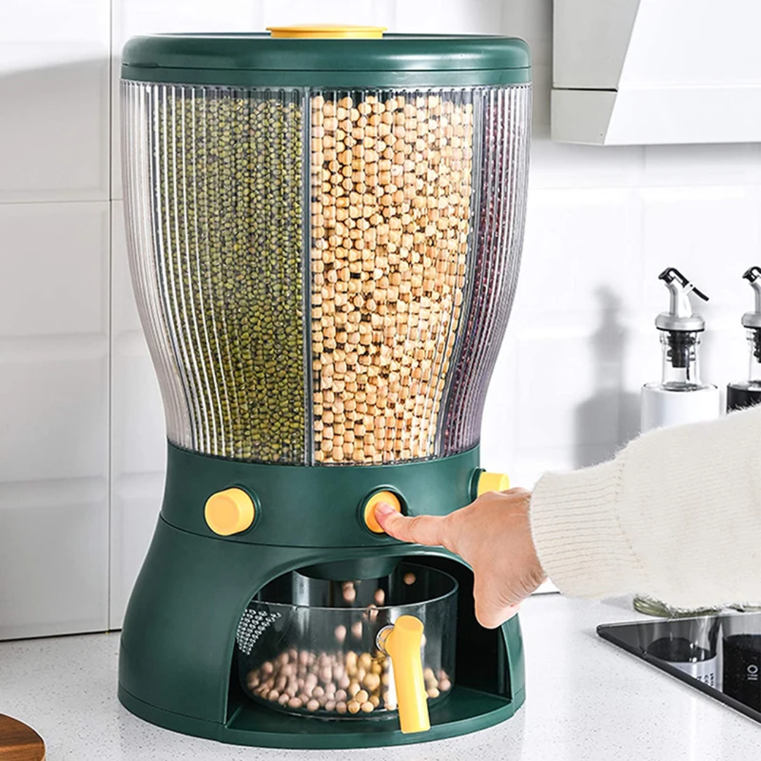 Cereal Dispenser Dry Food Storage Container with Portion Control- Furaha Finds Kenya