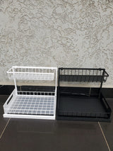 2 Tier Multipurpose Metal Organizer with Slide Rails