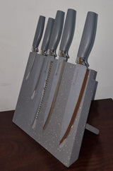 German Standard 6pcs Knife Set with Magnetic Block Holder Available in 5 Colours
