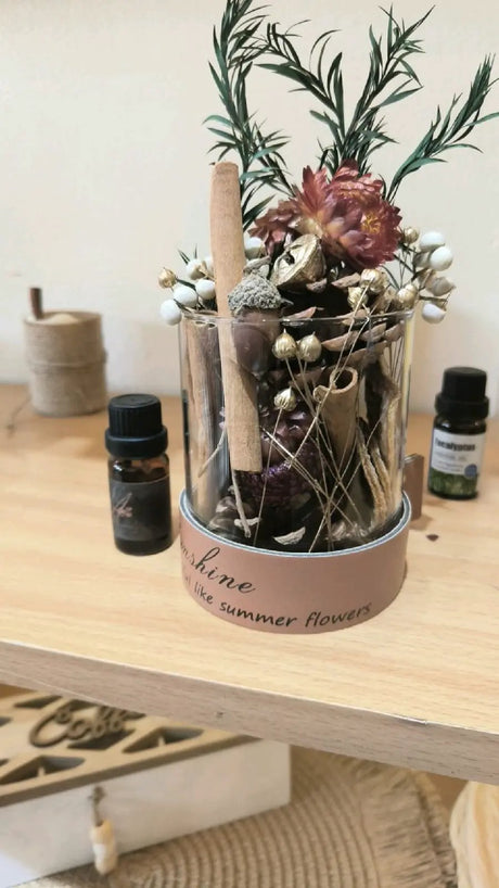 Dried Flower Aromatherapy Diffuser With Essential Oil Evaporative Diffusers