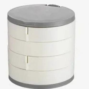 Rotating Multi Layer Jewelry Box With Mirror For Dresser Jewellery box Jewelry Boxes