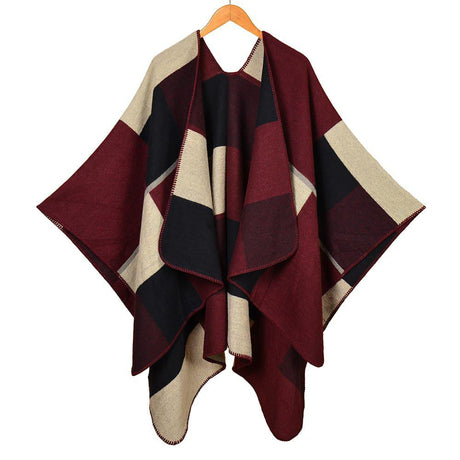 Women’s Geometric Wrap Shawl / Poncho