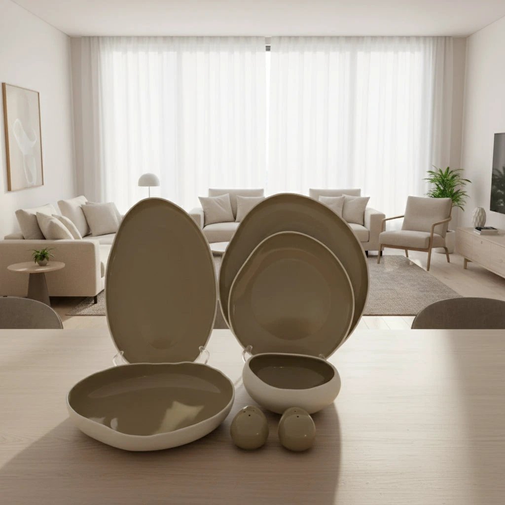 27 Pieces European Double Glaze Porcelain Dinner Set Elegant Luxury Tableware Dinner set Dinnerware Sets