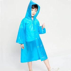 Children Hooded EVA Raincoat Long Waterproof Design Children raincoat Rain Coats