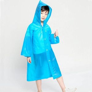 Children Hooded EVA Raincoat Long Waterproof Design