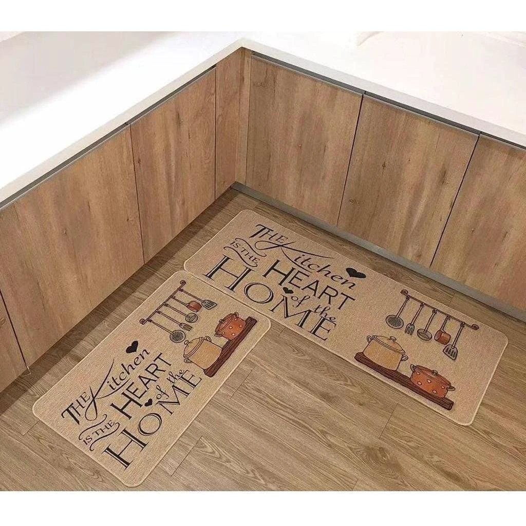 Big Size 2pc Kitchen Mats with Super Anti-Slip Rubber Bottom Kitchen mat Rugs