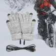 USB Heated Touchscreen Knit Gloves Winter gloves Gloves & Mittens