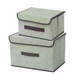 2pcs Storage Box Home Organiser Dust Proof Clothes and Quilt Storage Set Closet Organizers