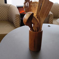 7pcs Wooden Cooking Cutlery Set – Durable and Easy-to-Clean Kitchen Utensils Kitchen Utensil Sets