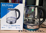 Ailyons High Quality Glass Kettle with Heat Resistant Design
