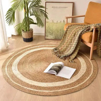 Handmade Round Natural Jute Rug Rugs Rugs