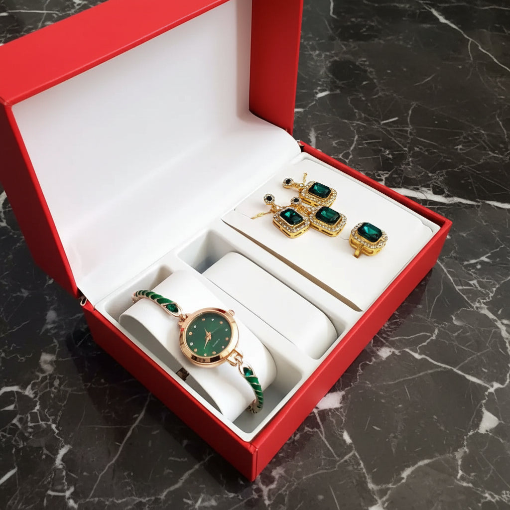 4PC Set Ladies Gift Set Jewelry Sets