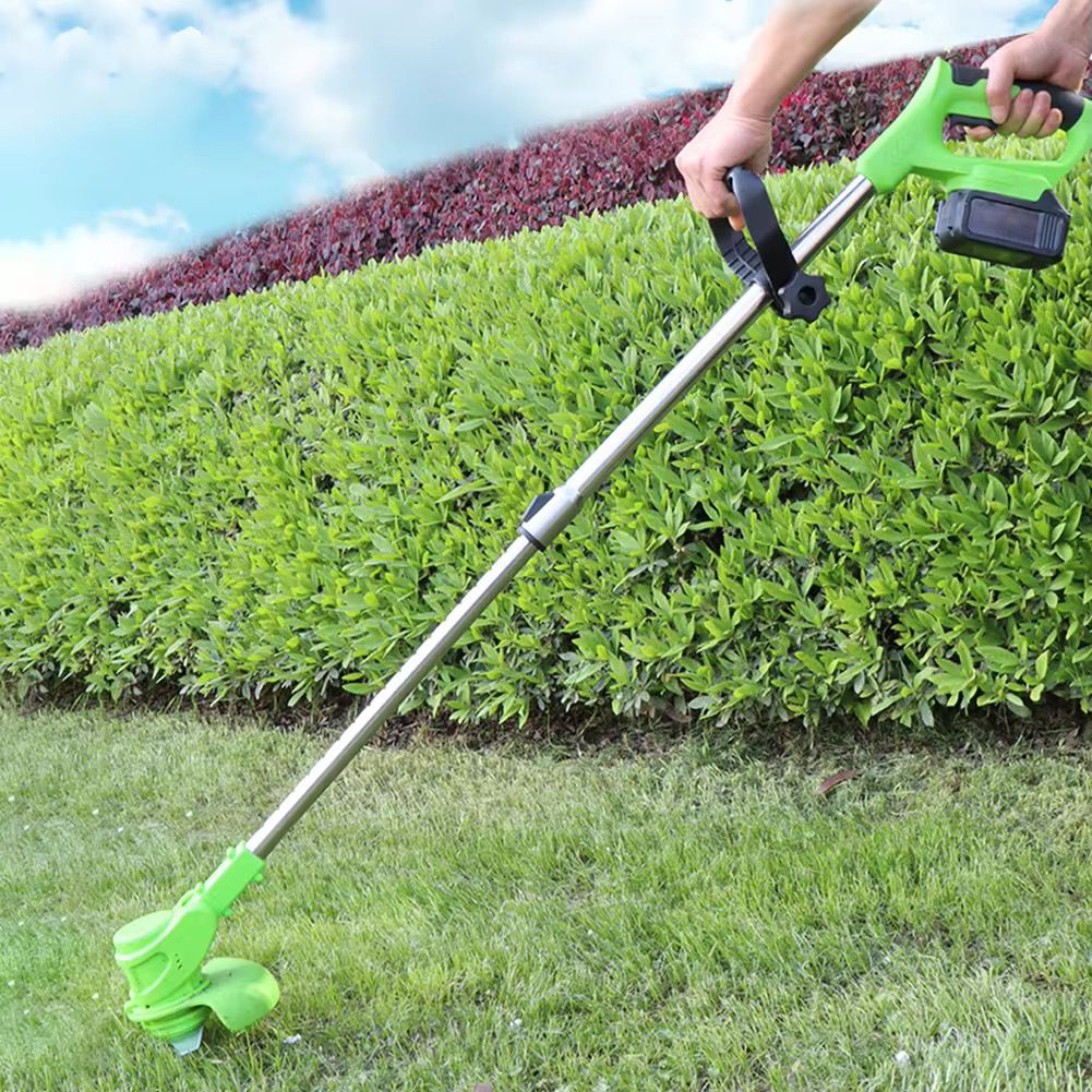 Cordless Electric Lawn Mower and Adjustable Trimmer – Foldable Garden Power Tool