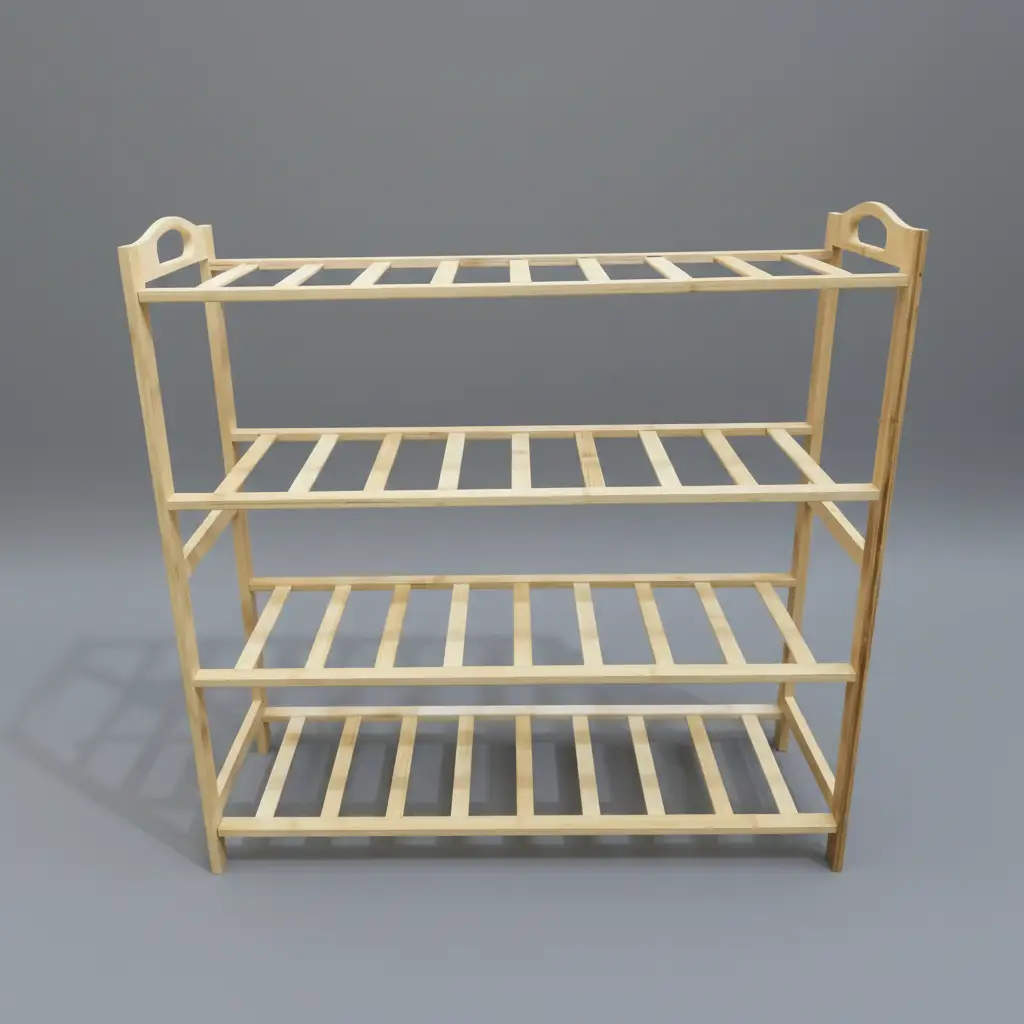 4 Layer Bamboo Shoe Rack Furniture Shoe Racks
