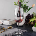 Long Wine Glass Set of 6 Elegant Big Size Glassware Wine Glasses
