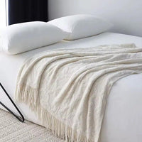 Throw Blanket with Tassels Throw blanket Throw Blankets
