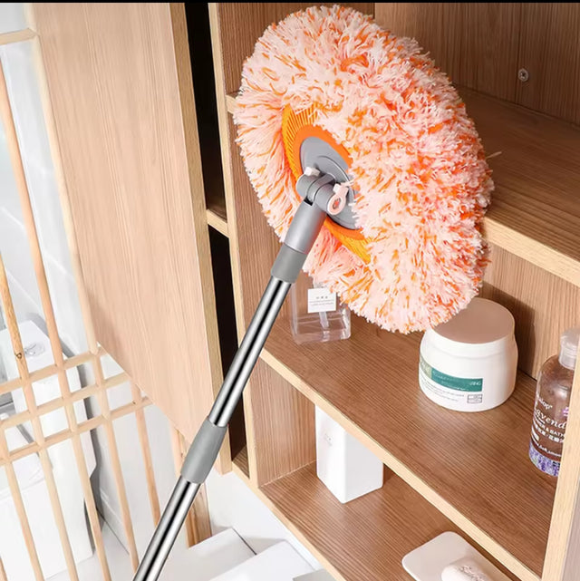 Chenille Telescopic Cleaning Mop 360° Rotating Wet & Dry Mop