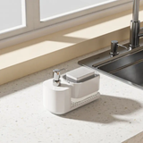 Furaha Finds Nordic Classy Soap Holder & Dispenser Elegant and functional 400ML liquid soap pump for modern bathrooms, kitchens, and commercial spaces.