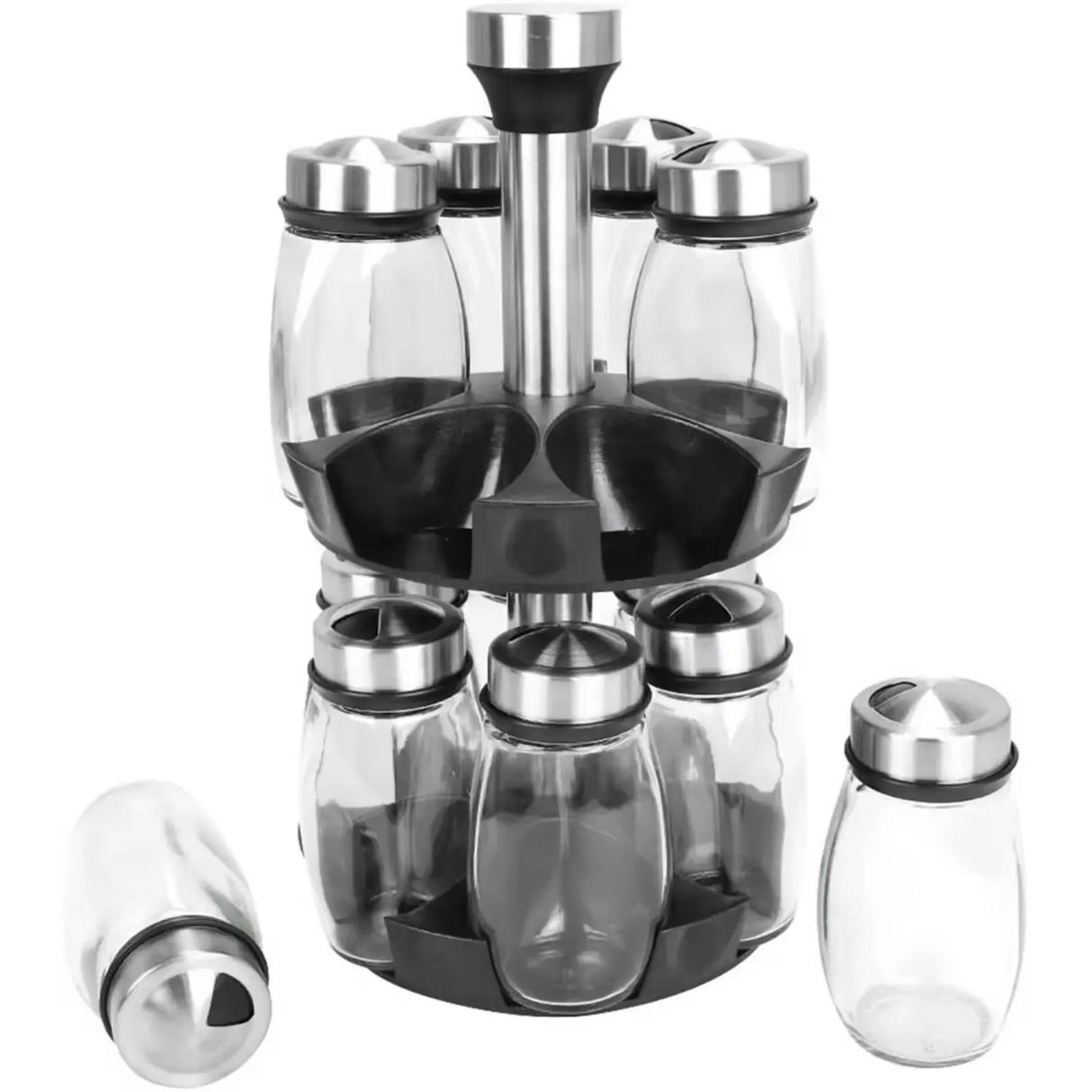 7pcs Spice Jar Set 110ml with Shaker Lids for Organized Kitchen Storage- Furaha Finds Kenya