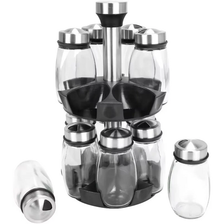 7pcs Spice Jar Set 110ml with Shaker Lids for Organized Kitchen Storage- Furaha Finds Kenya