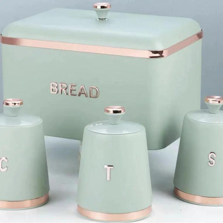 Elegant Bread Bin & Canister Set Bread bin and canister Kitchen Organizers