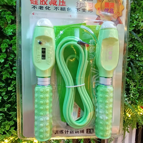 Silicone Skipping Rope with Built-In Digital Counter – Adjustable Fitness Jump Rope- Furaha Finds Kenya