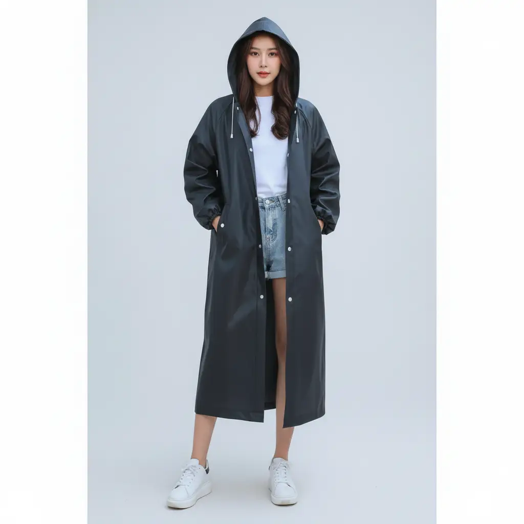 Adult EVA Hooded Raincoat Rain coat Rain Coats