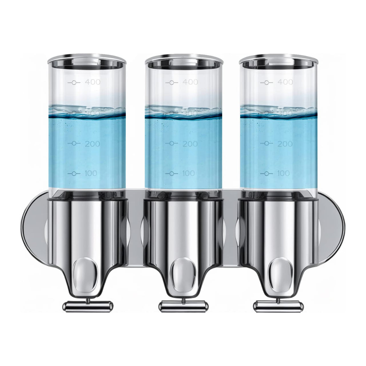 Wall Mounted Multi Chamber Soap Dispenser – Refillable Bathroom and Kitchen Organizer