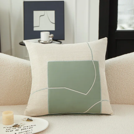 5pcs Geometric Embroidery Pillow Case 45x45cm Cushion Cover for Sofa & Living Room Decor.