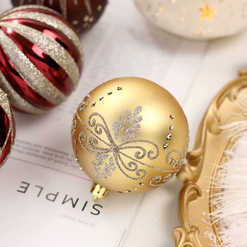 16pcs Christmas Ball Set – 8cm Decorative Ornaments for Christmas Tree
