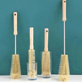4pcs Long Bottle Cleaning Brushes with Wooden Handle