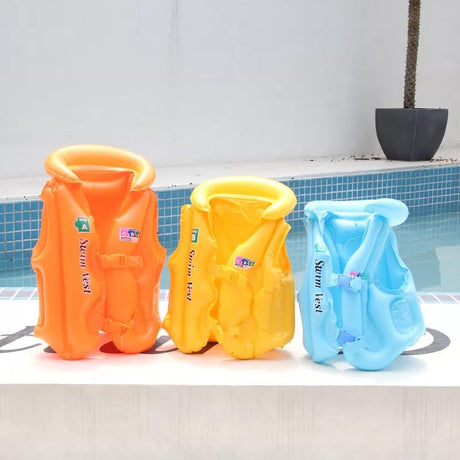 Baby Life Jacket Kids PVC Inflatable Swim Buoyancy Vest