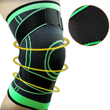 Sports Compression Knee Support Sleeves with Pressure Strap Muscle Relief & Joint Protection 2pcs