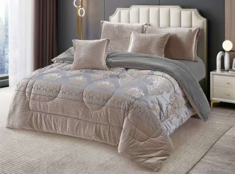 Luxury Silk Velvet Fleece Duvet Set 6x6 with Bedsheet and Pillowcases