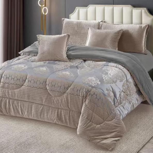 Luxury Silk Velvet Fleece Duvet Set 6x6 with Bedsheet and Pillowcases Bedding