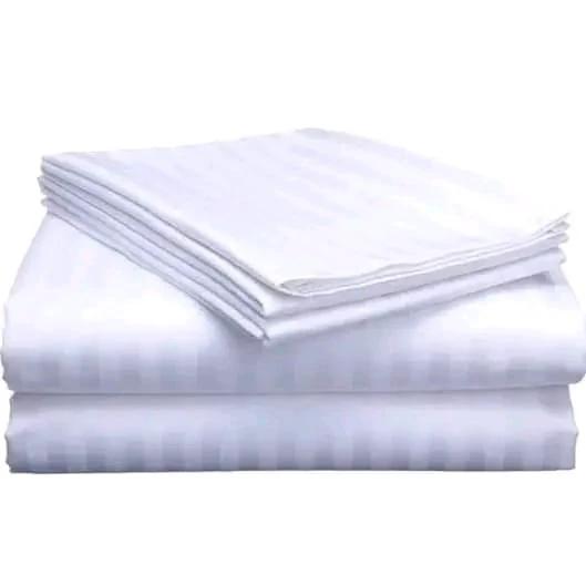 STRIPED COTTON BEDSHEETS SET bedding Bed Sheets