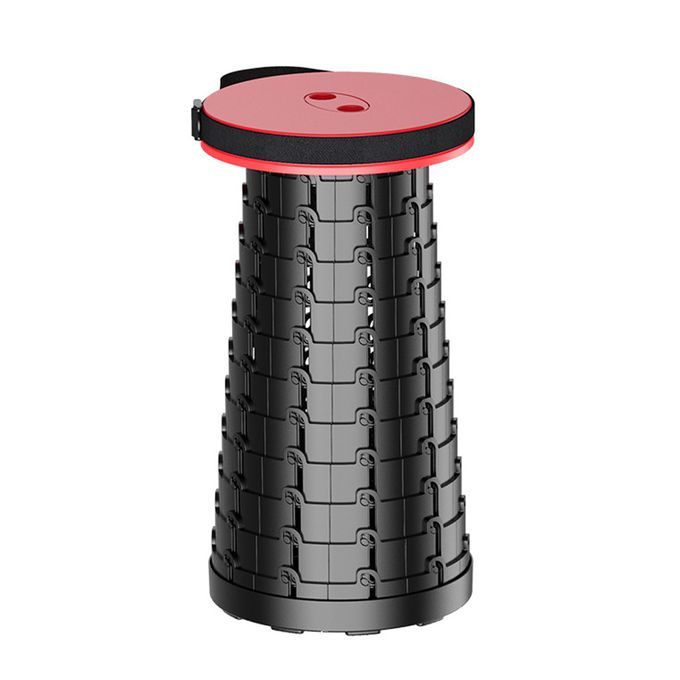 Portable Retractable Plastic Stool - Adjustable Foldable Chair