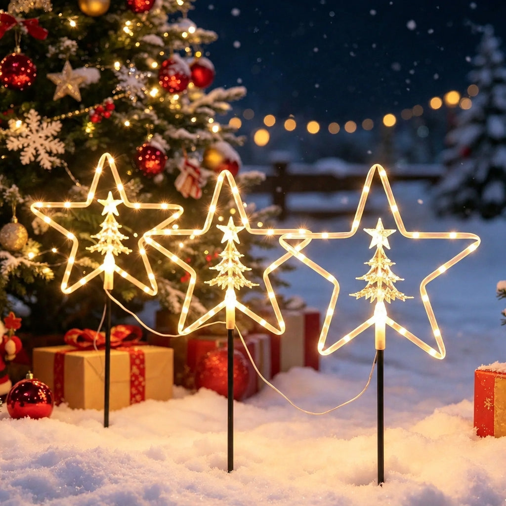Solar Christmas Garden Pathway Lights Garden lights Lighting