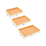 3in1 Bamboo Serving Trays Set 
Eco-Friendly Nested Design
Perfect for Dining, Entertaining, or Decor