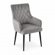 Modern Velvet Dining Chair with Armrests