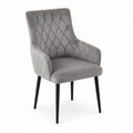 Modern Velvet Dining Chair with Armrests