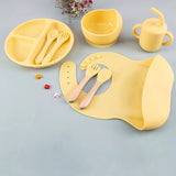 Eco Friendly Silicone Feeding Set For Babies BPA Free Baby & Kids Feeding Essentials