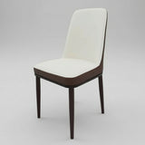 Microfibre Dining Chair – Soft Upholstered Comfort Seating (Brown)