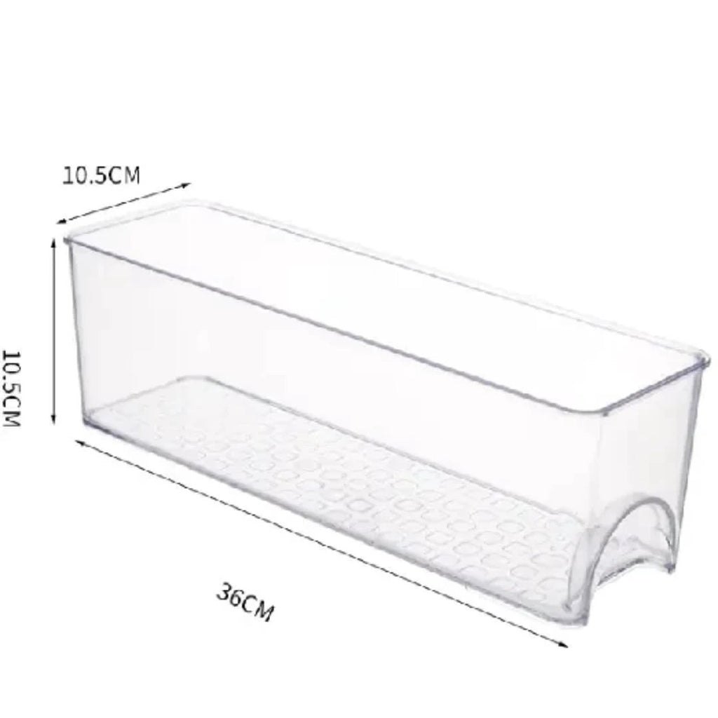 Clear Fridge & Pantry Organizer Bin - 36x10.5x10.5cm Kitchenware Food Storage Containers