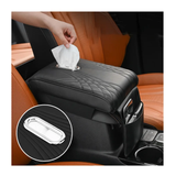 Quality Leather Car Armrest with Serviette Dispenser