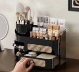 Makeup Organizer with Rotating Brush Holder Makeup organizer Desktop Organizers