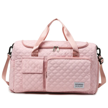 Furaha Finds Large Capacity Duffle Tote Travel Bag with Crossbody Strap for Weekend, Gym, and Overnight Use