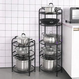 5 Tier Multifunctional Pot Rack Kitchen Storage Pot Racks