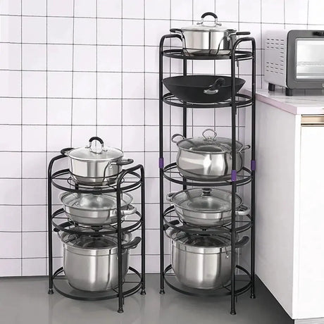 5 Tier Multifunctional Pot Rack Kitchen Storage Pot Racks